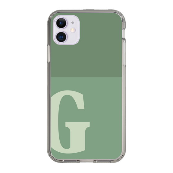 Slim Protection Case［ Original - initial two tone - G green ］