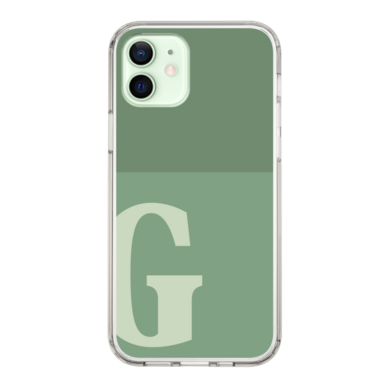Slim Protection Case［ Original - initial two tone - G green ］
