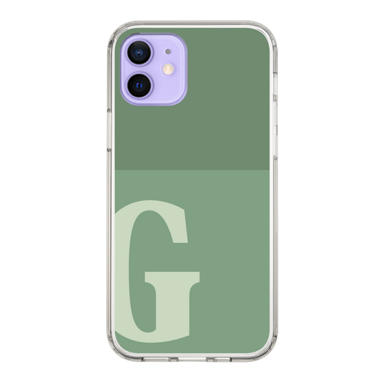 Slim Protection Case［ Original - initial two tone - G green ］