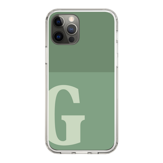 Slim Protection Case［ Original - initial two tone - G green ］