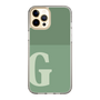 Slim Protection Case［ Original - initial two tone - G green ］