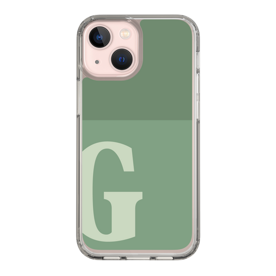 Slim Protection Case［ Original - initial two tone - G green ］