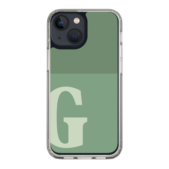 Slim Protection Case［ Original - initial two tone - G green ］