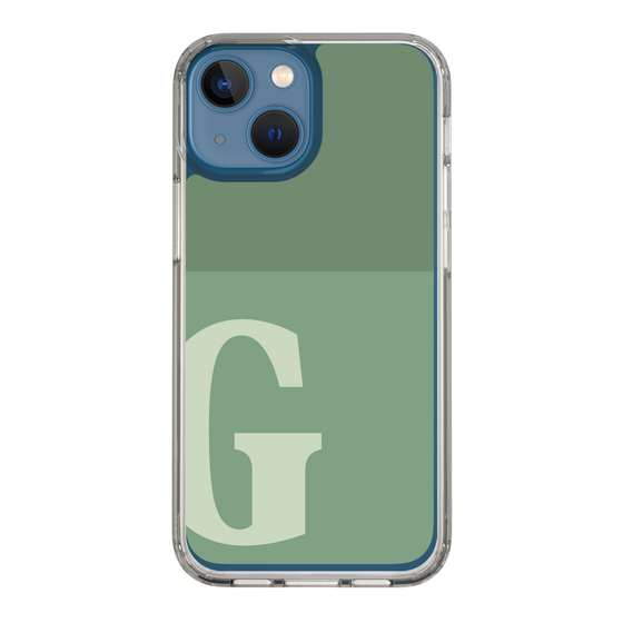 Slim Protection Case［ Original - initial two tone - G green ］