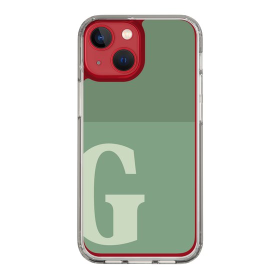 Slim Protection Case［ Original - initial two tone - G green ］