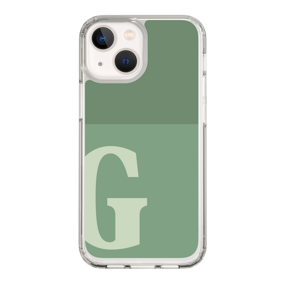 Slim Protection Case［ Original - initial two tone - G green ］