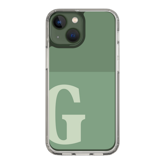 Slim Protection Case［ Original - initial two tone - G green ］