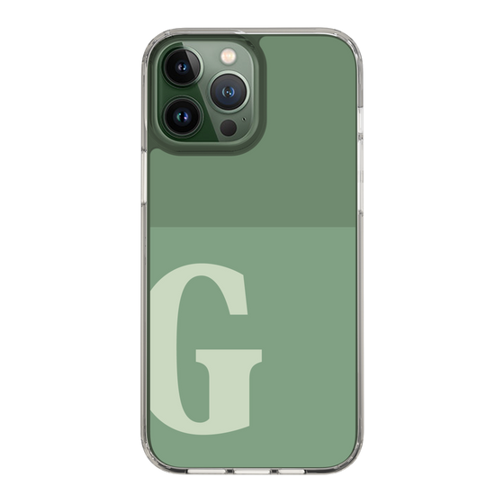 Slim Protection Case［ Original - initial two tone - G green ］