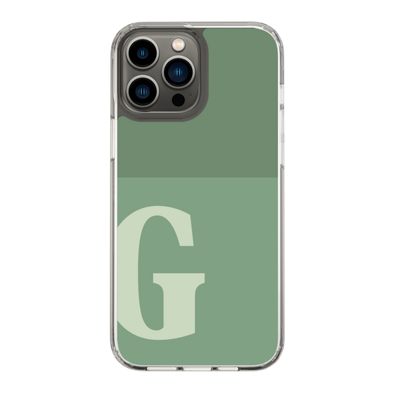 Slim Protection Case［ Original - initial two tone - G green ］