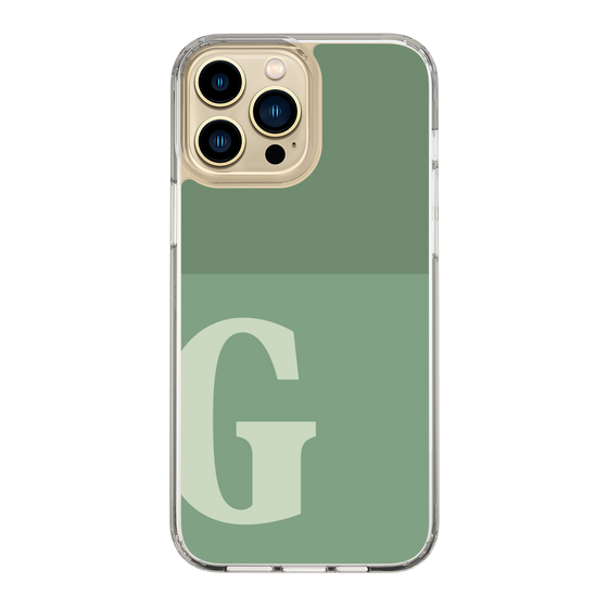 Slim Protection Case［ Original - initial two tone - G green ］