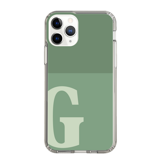 Slim Protection Case［ Original - initial two tone - G green ］