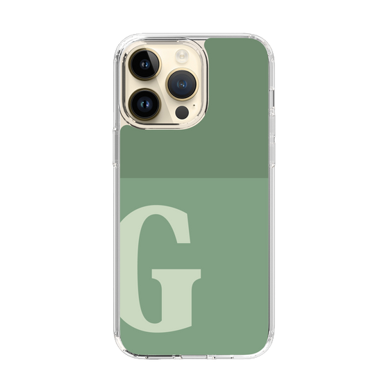 Slim Protection Case［ Original - initial two tone - G green ］
