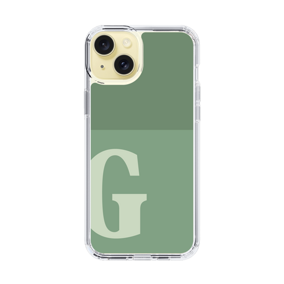 Slim Protection Case［ Original - initial two tone - G green ］