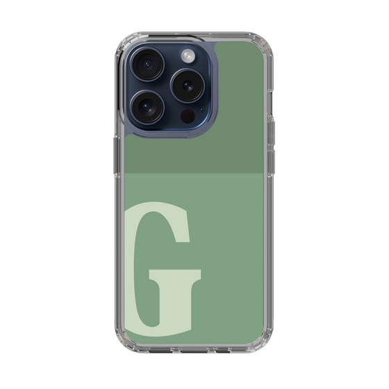 Slim Protection Case［ Original - initial two tone - G green ］