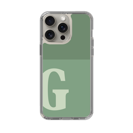 Slim Protection Case［ Original - initial two tone - G green ］