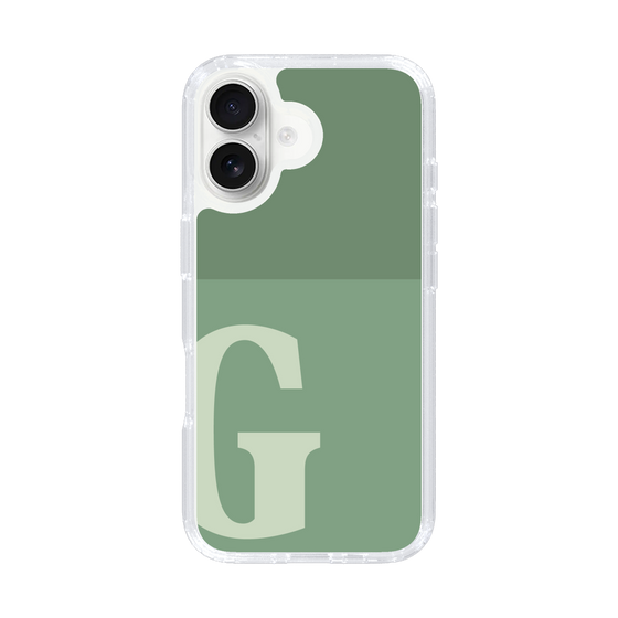 Slim Protection Case［ オリジナル - initial two tone - G green ］