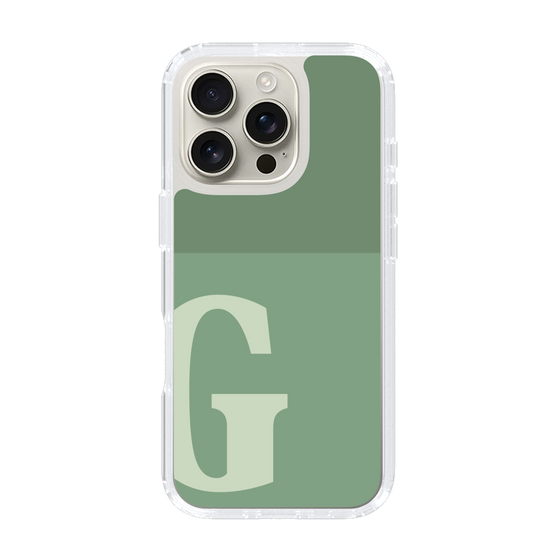 Slim Protection Case［ オリジナル - initial two tone - G green ］