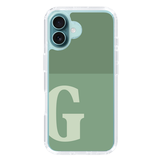 Slim Protection Case［ オリジナル - initial two tone - G green ］