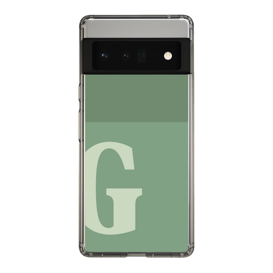Slim Protection Case［ Original - initial two tone - G green ］