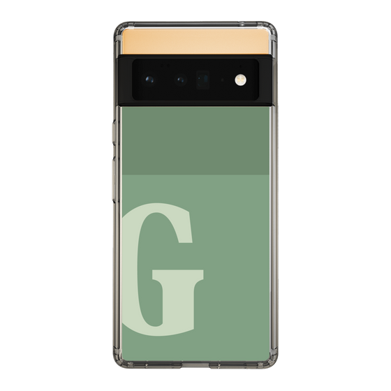 Slim Protection Case［ Original - initial two tone - G green ］