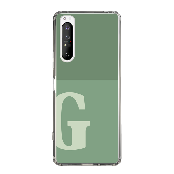 Slim Protection Case［ Original - initial two tone - G green ］