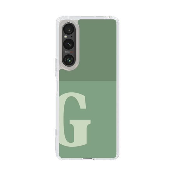 Slim Protection Case［ Original - initial two tone - G green ］