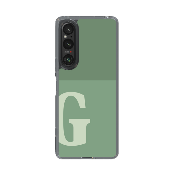 Slim Protection Case［ Original - initial two tone - G green ］