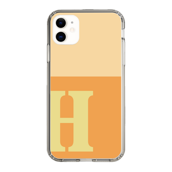 Slim Protection Case［ Original - initial two tone - H orange ］