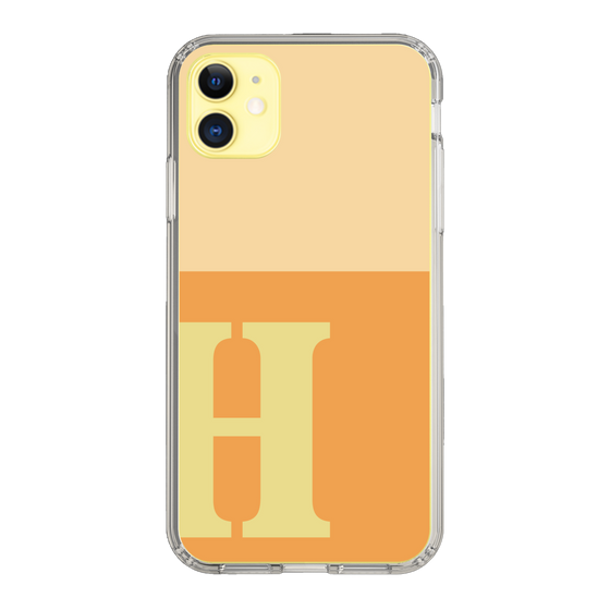 Slim Protection Case［ Original - initial two tone - H orange ］