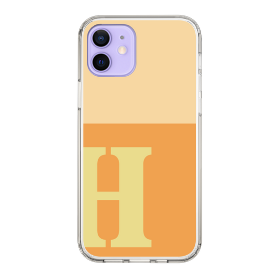 Slim Protection Case［ Original - initial two tone - H orange ］