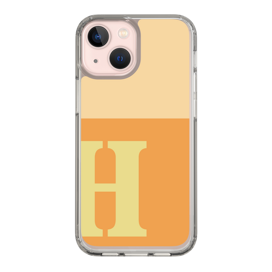 Slim Protection Case［ Original - initial two tone - H orange ］