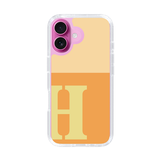 Slim Protection Case［ オリジナル - initial two tone - H orange ］