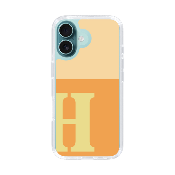Slim Protection Case［ オリジナル - initial two tone - H orange ］
