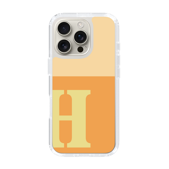 Slim Protection Case［ オリジナル - initial two tone - H orange ］