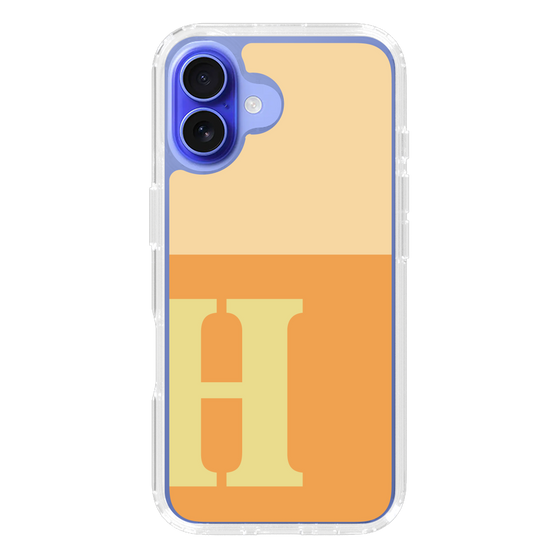 Slim Protection Case［ オリジナル - initial two tone - H orange ］