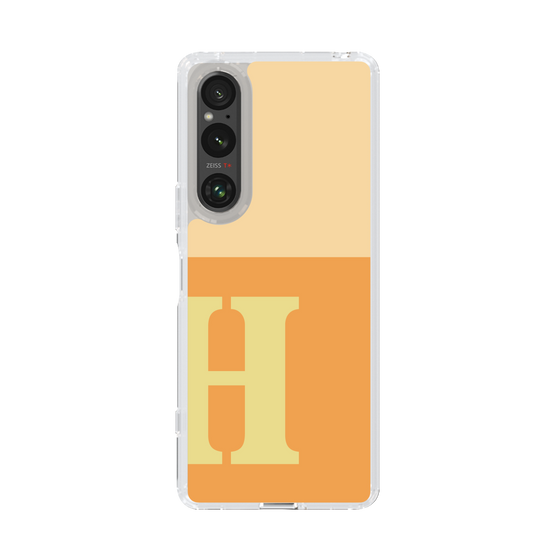 Slim Protection Case［ Original - initial two tone - H orange ］