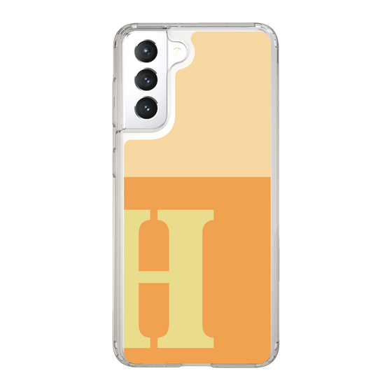 Slim Protection Case［ Original - initial two tone - H orange ］