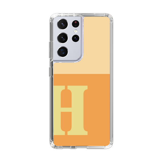 Slim Protection Case［ Original - initial two tone - H orange ］