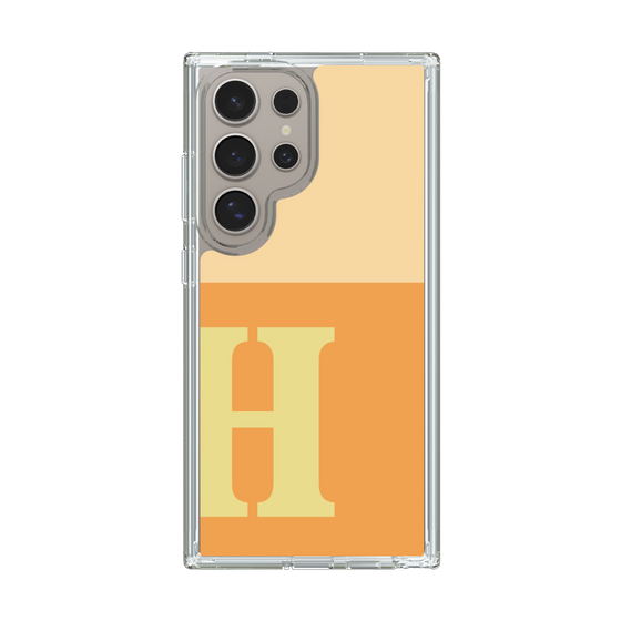 Slim Protection Case［ Original - initial two tone - H orange ］