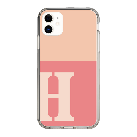 Slim Protection Case［ Original - initial two tone - H pink ］