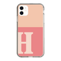 Slim Protection Case［ Original - initial two tone - H pink ］