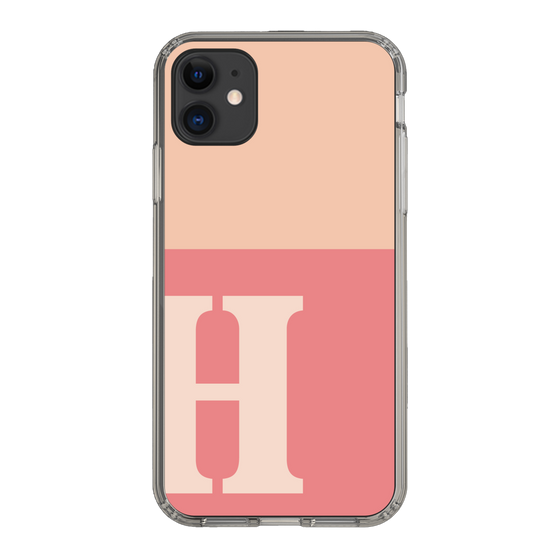 Slim Protection Case［ Original - initial two tone - H pink ］