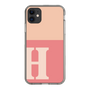 Slim Protection Case［ Original - initial two tone - H pink ］