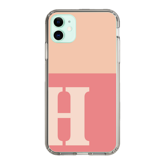 Slim Protection Case［ Original - initial two tone - H pink ］