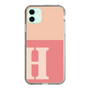 Slim Protection Case［ Original - initial two tone - H pink ］