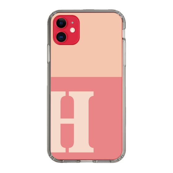 Slim Protection Case［ Original - initial two tone - H pink ］