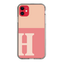 Slim Protection Case［ Original - initial two tone - H pink ］