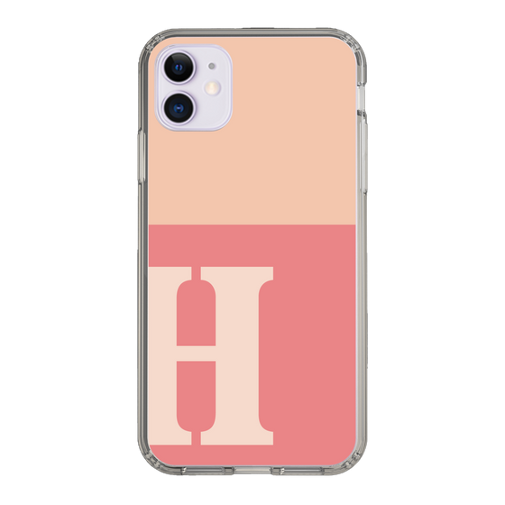 Slim Protection Case［ Original - initial two tone - H pink ］