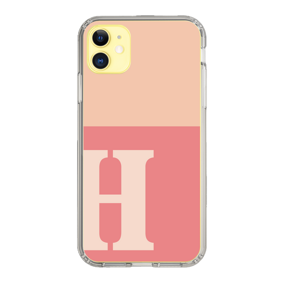 Slim Protection Case［ Original - initial two tone - H pink ］
