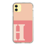 Slim Protection Case［ Original - initial two tone - H pink ］